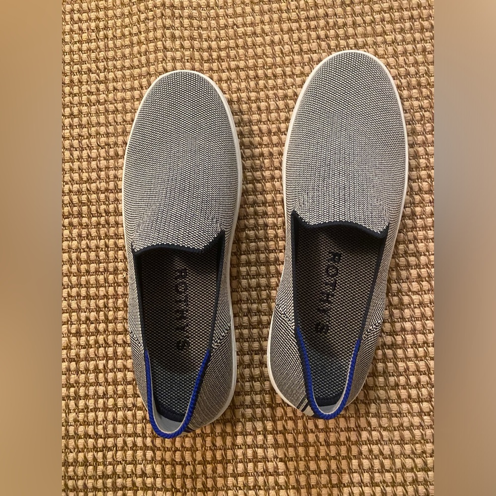 Rothy’s Anchor Gray City Slip-On sneaker. size 9. Brand new, in original box.